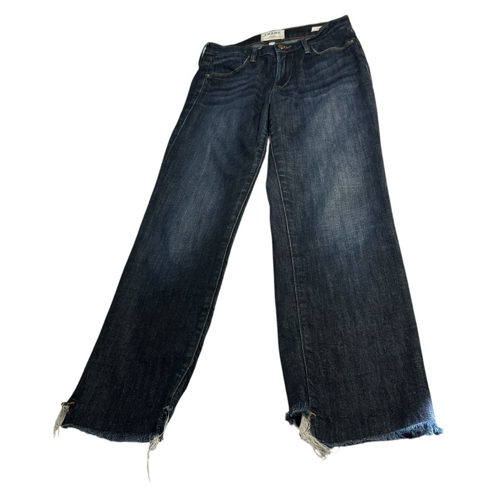 Frame Le High Straight Raw Hem Sz 24 - Picture 3 of 12